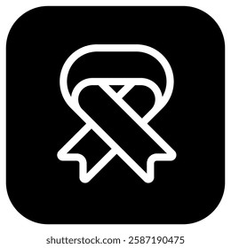 Editable ribbon vector icon. Part of a big icon set family. Perfect for web and app interfaces, presentations, infographics, etc