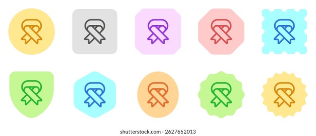 Editable ribbon vector icon. Part of a big icon set family. Perfect for web and app interfaces, presentations, infographics, etc