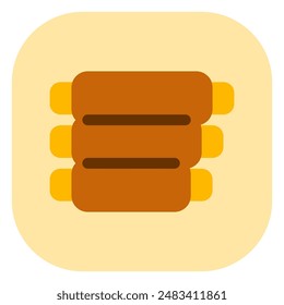 Editable ribs bbq vector icon. Part of a big icon set family. Perfect for web and app interfaces, presentations, infographics, etc