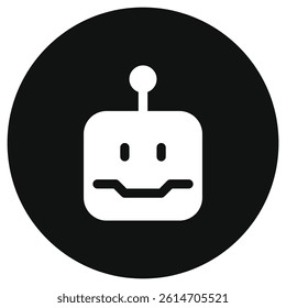 Editable robot head vector icon. Part of a big icon set family. Perfect for web and app interfaces, presentations, infographics, etc