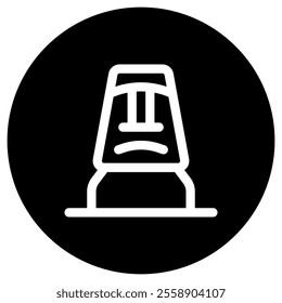 Editable rock statue, sculpture vector icon. Landmark, monument, culture, building, architecture. Part of a big icon set family. Perfect for web and app interfaces, presentations, infographics, etc