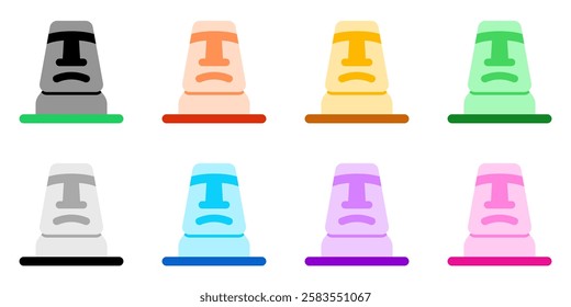 Editable rock statue, sculpture vector icon. Landmark, monument, culture, building, architecture. Part of a big icon set family. Perfect for web and app interfaces, presentations, infographics, etc