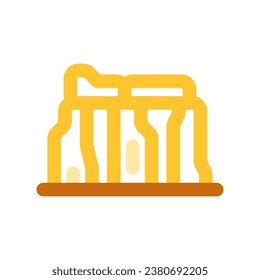 Editable rock, stone, structure vector icon. Landmark, monument, building, culture, architecture. Part of a big icon set family. Perfect for web and app interfaces, presentations, infographics, etc
