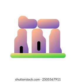 Editable rock, stone, structure vector icon. Landmark, monument, building, culture, architecture. Part of a big icon set family. Perfect for web and app interfaces, presentations, infographics, etc