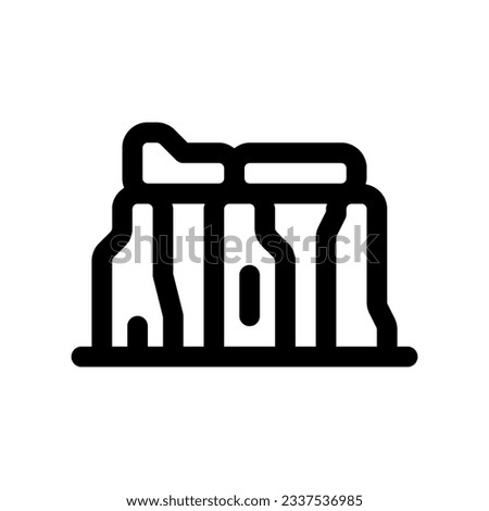 Editable rock, stone, structure vector icon. Landmark, monument, building, culture, architecture. Part of a big icon set family. Perfect for web and app interfaces, presentations, infographics, etc