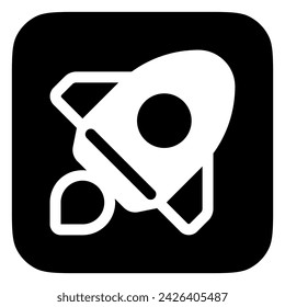 Editable rocket launch, startup vector icon. Part of a big icon set family. Perfect for web and app interfaces, presentations, infographics, etc