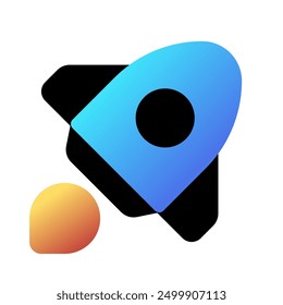 Editable rocket launch, startup vector icon. Part of a big icon set family. Perfect for web and app interfaces, presentations, infographics, etc