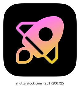 Editable rocket launch, startup vector icon. Part of a big icon set family. Perfect for web and app interfaces, presentations, infographics, etc