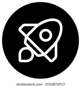 Editable rocket launch, startup vector icon. Part of a big icon set family. Perfect for web and app interfaces, presentations, infographics, etc