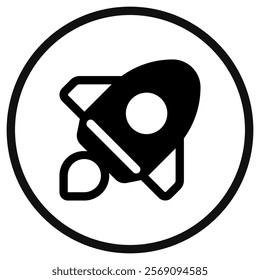 Editable rocket launch, startup vector icon. Part of a big icon set family. Perfect for web and app interfaces, presentations, infographics, etc