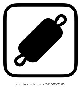 Editable rolling pin vector icon. Bakery, cooking, appliances, kitchenware, food. Part of a big icon set family. Perfect for web and app interfaces, presentations, infographics, etc