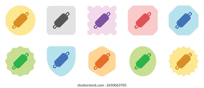 Editable rolling pin vector icon. Bakery, cooking, appliances, kitchenware, food. Part of a big icon set family. Perfect for web and app interfaces, presentations, infographics, etc