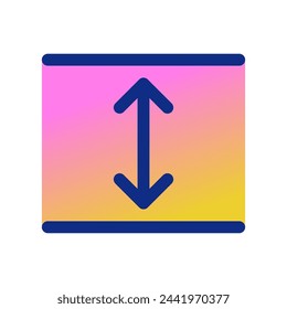 Editable room height vector icon. Property, real estate, construction, mortgage, interiors. Part of a big icon set family. Perfect for web and app interfaces, presentations, infographics, etc