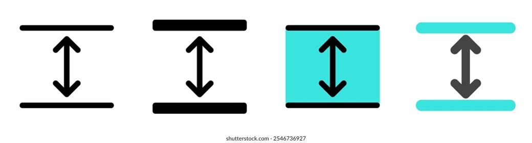 Editable room height vector icon. Property, real estate, construction, mortgage, interiors. Part of a big icon set family. Perfect for web and app interfaces, presentations, infographics, etc