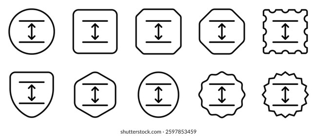 Editable room height vector icon. Property, real estate, construction, mortgage, interiors. Part of a big icon set family. Perfect for web and app interfaces, presentations, infographics, etc