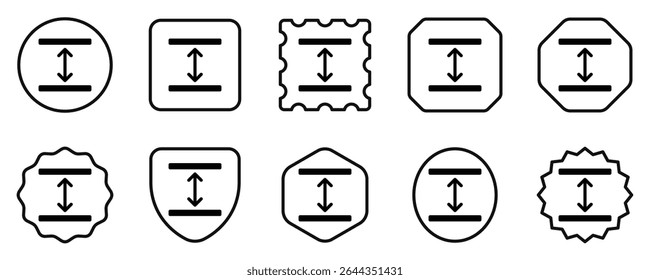 Editable room height vector icon. Property, real estate, construction, mortgage, interiors. Part of a big icon set family. Perfect for web and app interfaces, presentations, infographics, etc