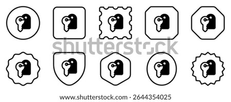 Editable room key vector icon. Part of a big icon set family. Perfect for web and app interfaces, presentations, infographics, etc