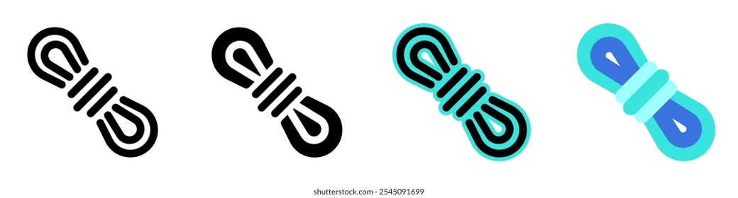Editable rope, carabiner vector icon. Part of a big icon set family. Perfect for web and app interfaces, presentations, infographics, etc