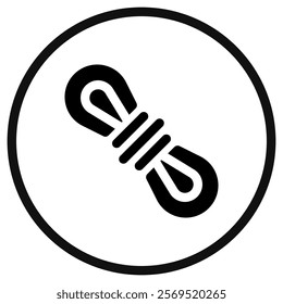 Editable rope, carabiner vector icon. Part of a big icon set family. Perfect for web and app interfaces, presentations, infographics, etc