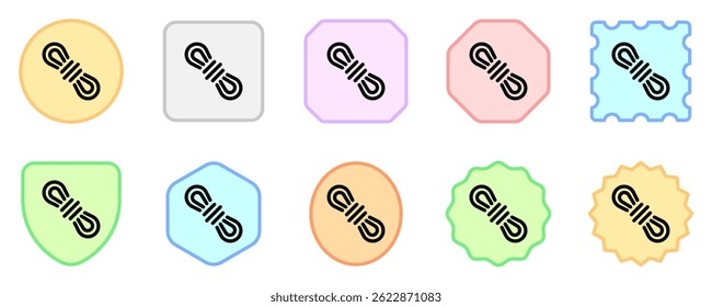 Editable rope, carabiner vector icon. Part of a big icon set family. Perfect for web and app interfaces, presentations, infographics, etc