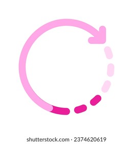 Editable rotate arrow vector icon. Part of a big icon set family. Perfect for web and app interfaces, presentations, infographics, etc
