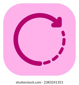 Editable rotate arrow vector icon. Part of a big icon set family. Perfect for web and app interfaces, presentations, infographics, etc