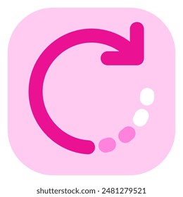 Editable rotate arrow vector icon. Part of a big icon set family. Perfect for web and app interfaces, presentations, infographics, etc