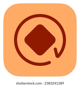 Editable rotate object vector icon. Part of a big icon set family. Perfect for web and app interfaces, presentations, infographics, etc