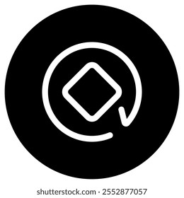 Editable rotate object vector icon. Part of a big icon set family. Perfect for web and app interfaces, presentations, infographics, etc