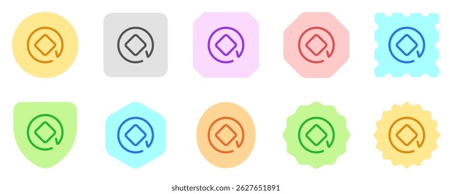 Editable rotate object vector icon. Part of a big icon set family. Perfect for web and app interfaces, presentations, infographics, etc