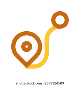 Editable route tracker vector icon. Part of a big icon set family. Perfect for web and app interfaces, presentations, infographics, etc