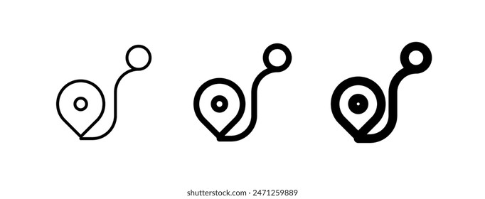 Editable route tracker vector icon. Part of a big icon set family. Perfect for web and app interfaces, presentations, infographics, etc