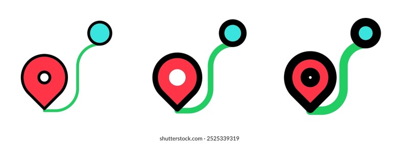 Editable route tracker vector icon. Part of a big icon set family. Perfect for web and app interfaces, presentations, infographics, etc