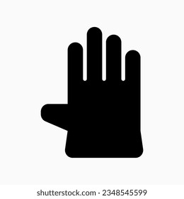 Bearbeitbarer Gummi Handschuh Vektorsymbol. Industrie, Haushalt, Gartenbau, Landschaftsbau. Teil einer großen Icon-Set-Familie. Perfekt für Web- und App-Schnittstellen, Präsentationen, Infografiken usw.