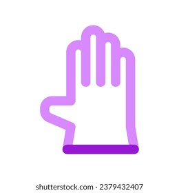 Editable rubber glove vector icon. Industry, household, gardening, landscaping. Part of a big icon set family. Perfect for web and app interfaces, presentations, infographics, etc