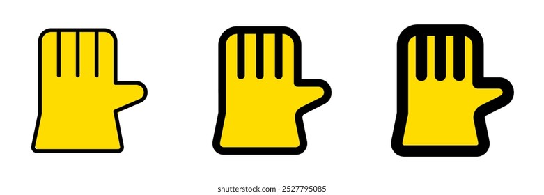 Editable rubber gloves vector icon. Part of a big icon set family. Perfect for web and app interfaces, presentations, infographics, etc
