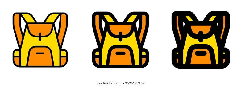 Editable rucksack, backpack vector icon. Part of a big icon set family. Perfect for web and app interfaces, presentations, infographics, etc