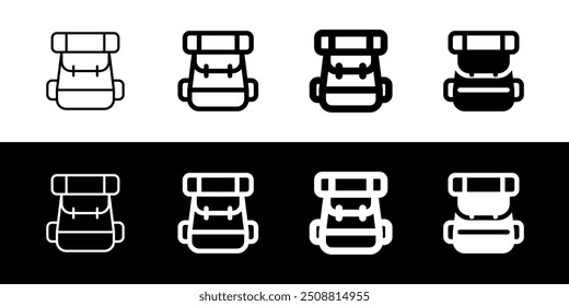 Editable rucksack, camper bag, backpack vector icon. Part of a big icon set family. Perfect for web and app interfaces, presentations, infographics, etc