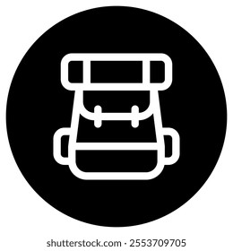 Editable rucksack, camper bag, backpack vector icon. Part of a big icon set family. Perfect for web and app interfaces, presentations, infographics, etc