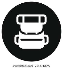 Editable rucksack, camper bag, backpack vector icon. Part of a big icon set family. Perfect for web and app interfaces, presentations, infographics, etc