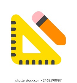 Editable ruler, pencil, design, drafting, tools, planning vector icon. Construction, industry. Part of a big icon set family. Perfect for web and app interfaces, presentations, infographics, etc