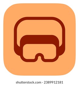 Editable safety goggle, eye protection vector icon. Construction, tools, industry. Part of a big icon set family. Perfect for web and app interfaces, presentations, infographics, etc