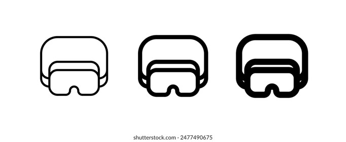 Gafas de seguridad editables, icono de Vector de protección ocular. Construcción, herramientas, industria. Parte de una gran familia de iconos. Perfecto para interfaces de Web y App, presentaciones, infografías, etc