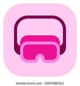 Editierbare Schutzbrille, Augenschutz-Vektorgrafik-Symbol. Bau, Werkzeuge, Industrie. Teil einer großen Icon-Set-Familie. Ideal für Web- und App-Interfaces, Präsentationen, Infografiken usw