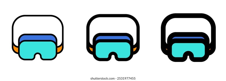 Editable safety goggle, eye protection vector icon. Construction, tools, industry. Part of a big icon set family. Perfect for web and app interfaces, presentations, infographics, etc