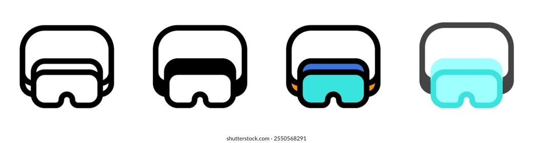 Editable safety goggle, eye protection vector icon. Construction, tools, industry. Part of a big icon set family. Perfect for web and app interfaces, presentations, infographics, etc