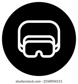 Editable safety goggle, eye protection vector icon. Construction, tools, industry. Part of a big icon set family. Perfect for web and app interfaces, presentations, infographics, etc