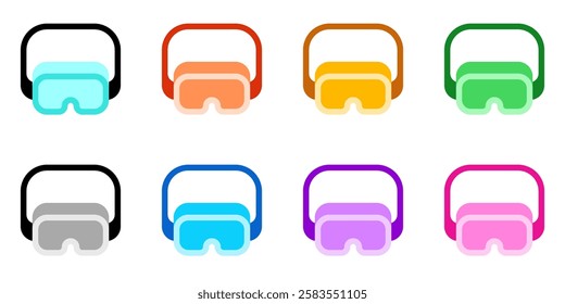 Editable safety goggle, eye protection vector icon. Construction, tools, industry. Part of a big icon set family. Perfect for web and app interfaces, presentations, infographics, etc