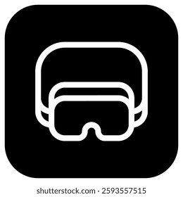 Editable safety goggle, eye protection vector icon. Construction, tools, industry. Part of a big icon set family. Perfect for web and app interfaces, presentations, infographics, etc