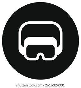 Editable safety goggle, eye protection vector icon. Construction, tools, industry. Part of a big icon set family. Perfect for web and app interfaces, presentations, infographics, etc